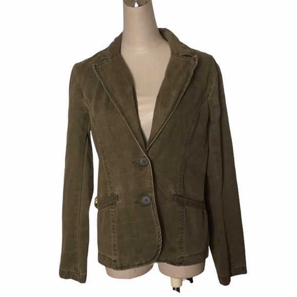Havana Jacks Cafe Jackets & Blazers - Havana Jacks Cafe Corduroy Olive Green Sz 8